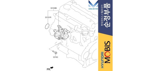 mobis pump high pressure for diesel engine d4fd 2011-20